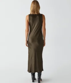 Randi Satin Midi Dress