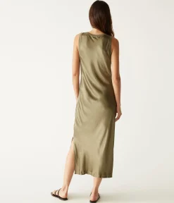 Randi Satin Midi Dress
