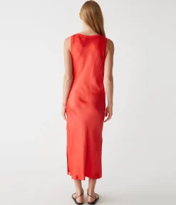 Randi Satin Midi Dress