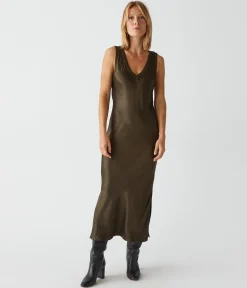 Randi Satin Midi Dress