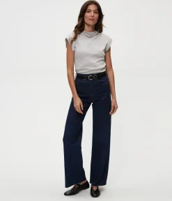 Reese Shine Power Shoulder Top