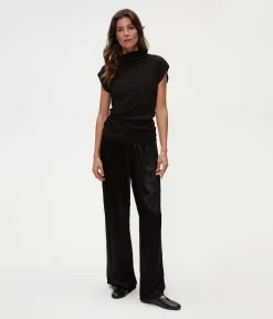 Reese Shine Power Shoulder Top