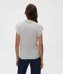 Reese Shine Power Shoulder Top