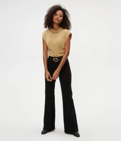 Reese Shine Power Shoulder Top