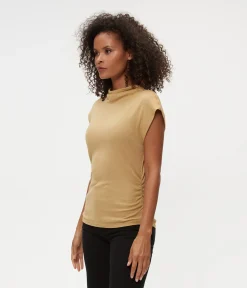 Reese Shine Power Shoulder Top