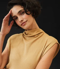 Reese Shine Power Shoulder Top