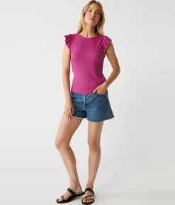 Rina Flutter Sleeve Top