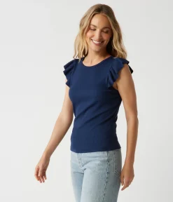 Rina Flutter Sleeve Top