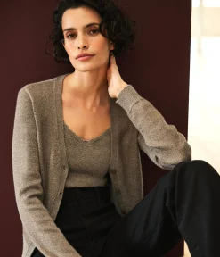 Ruiz Metallic Cardigan
