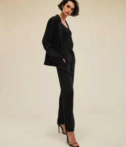 Sanji Hammered Satin Drawstring Pant