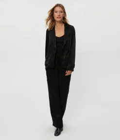 Sanji Hammered Satin Drawstring Pant