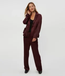 Sanji Hammered Satin Drawstring Pant