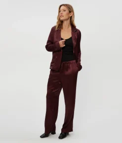 Sanji Hammered Satin Drawstring Pant