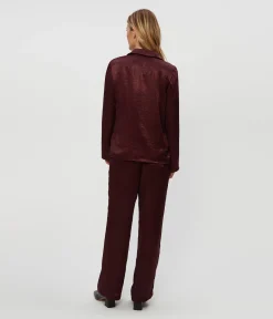 Sanji Hammered Satin Drawstring Pant