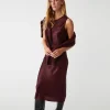 Seema Hammered Satin Midi Dress