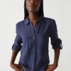 Spencer Linen Button Down Top