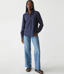 Spencer Linen Button Down Top