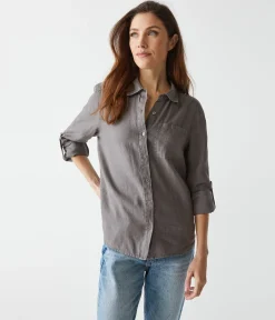 Spencer Linen Button Down Top