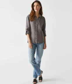 Spencer Linen Button Down Top