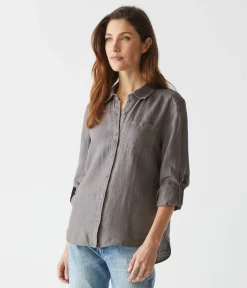 Spencer Linen Button Down Top