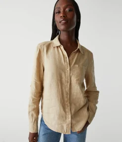 Spencer Linen Button Down Top
