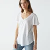Tate Mixed Fabric Tee