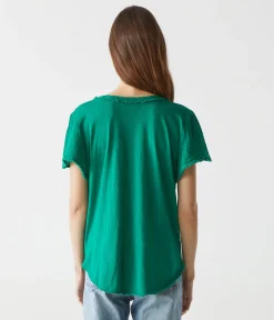 Tate Mixed Fabric Tee