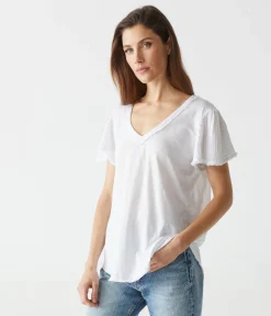 Tate Mixed Fabric Tee