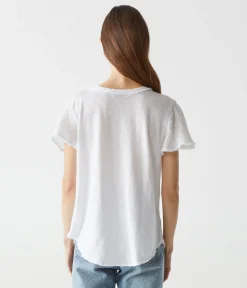 Tate Mixed Fabric Tee