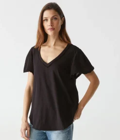 Tate Mixed Fabric Tee