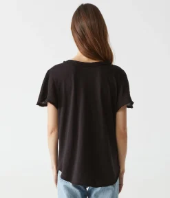 Tate Mixed Fabric Tee