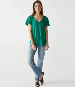 Tate Mixed Fabric Tee