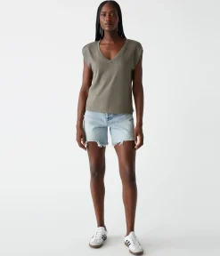 Tati Power Shoulder Top
