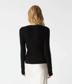 Vivian Surplice Cashmere Sweater