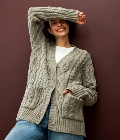 Walsh Cable Knit Cardigan