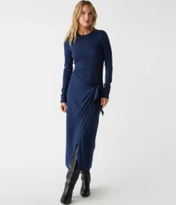 Yessenia Faux Wrap Midi Dress