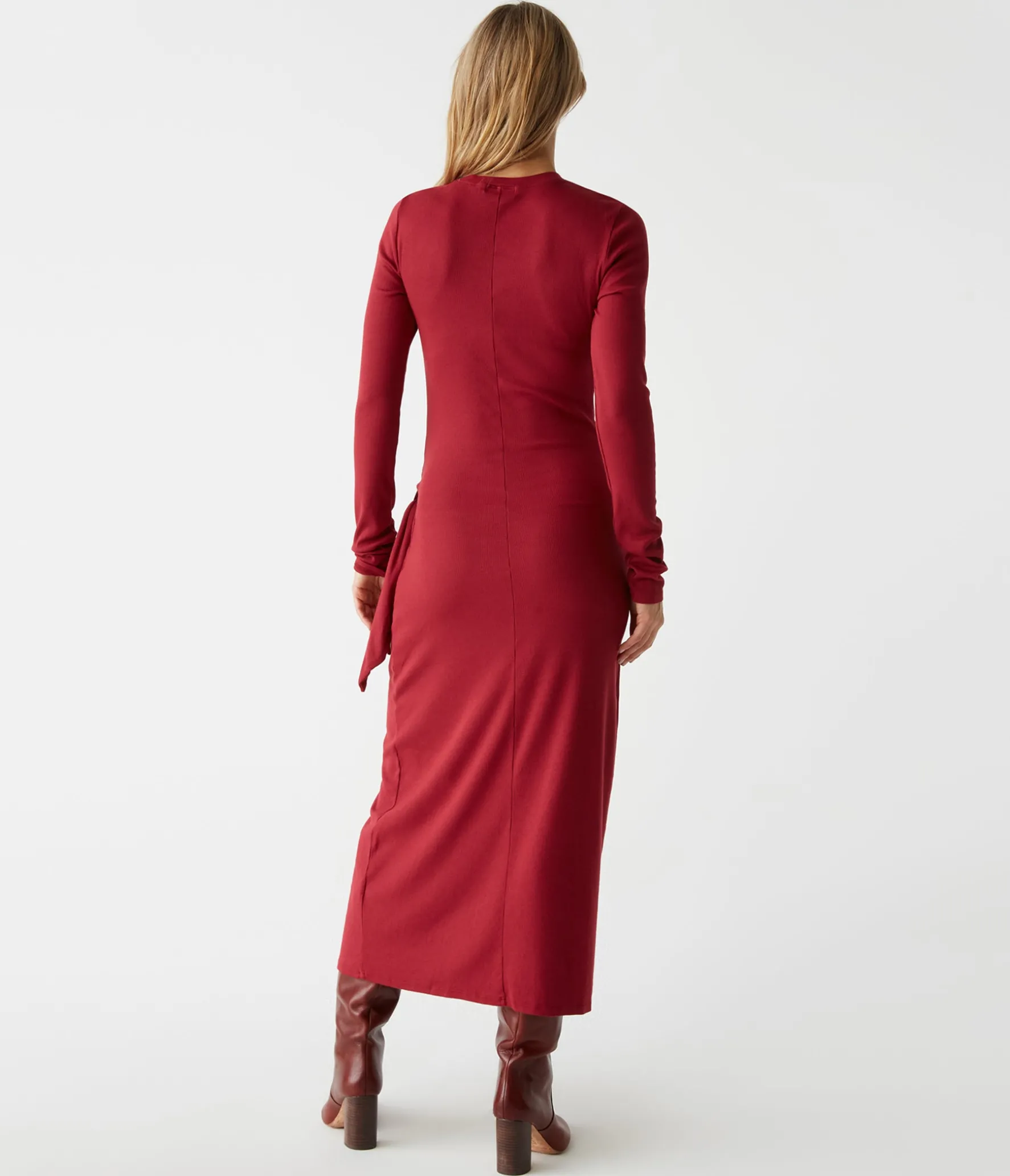 Yessenia Faux Wrap Midi Dress